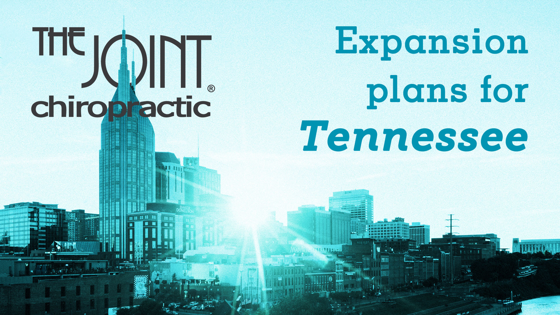 Image of Nashville, with "Expansion Plans For Tennessee" caption.